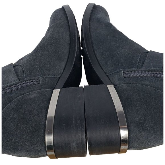 Vince Camuto Womens Size 8.5 Ankle Boot Micro Suede VC Webey Granite PEAK VERONA - Picture 5 of 9